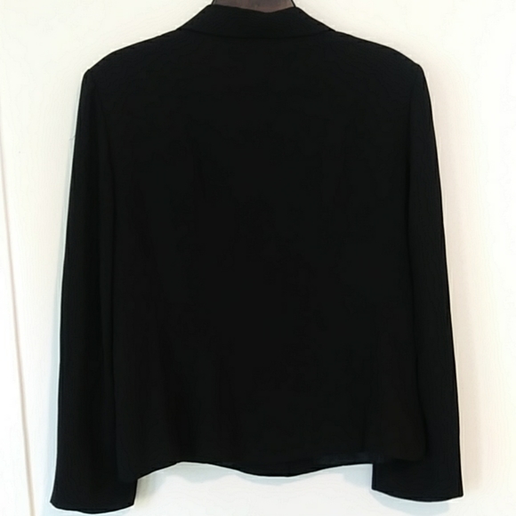 ECEG Womens Black Blazer Button Front Blazer - Picture 3 of 6